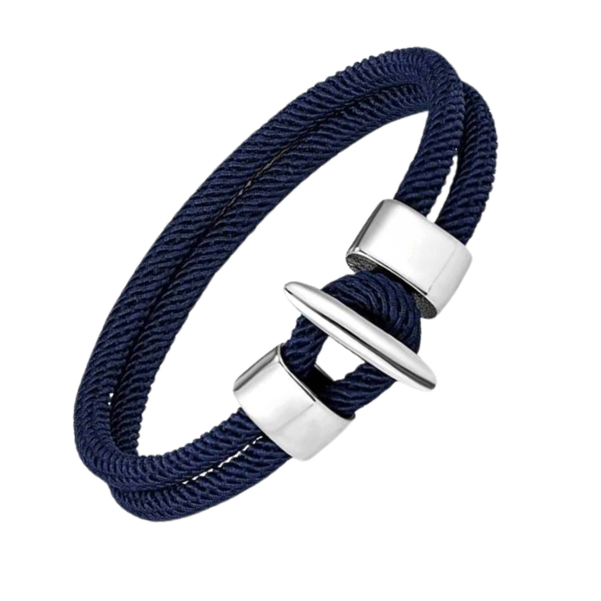 Bracelet Charmy James Dark Blue Silver Rightside