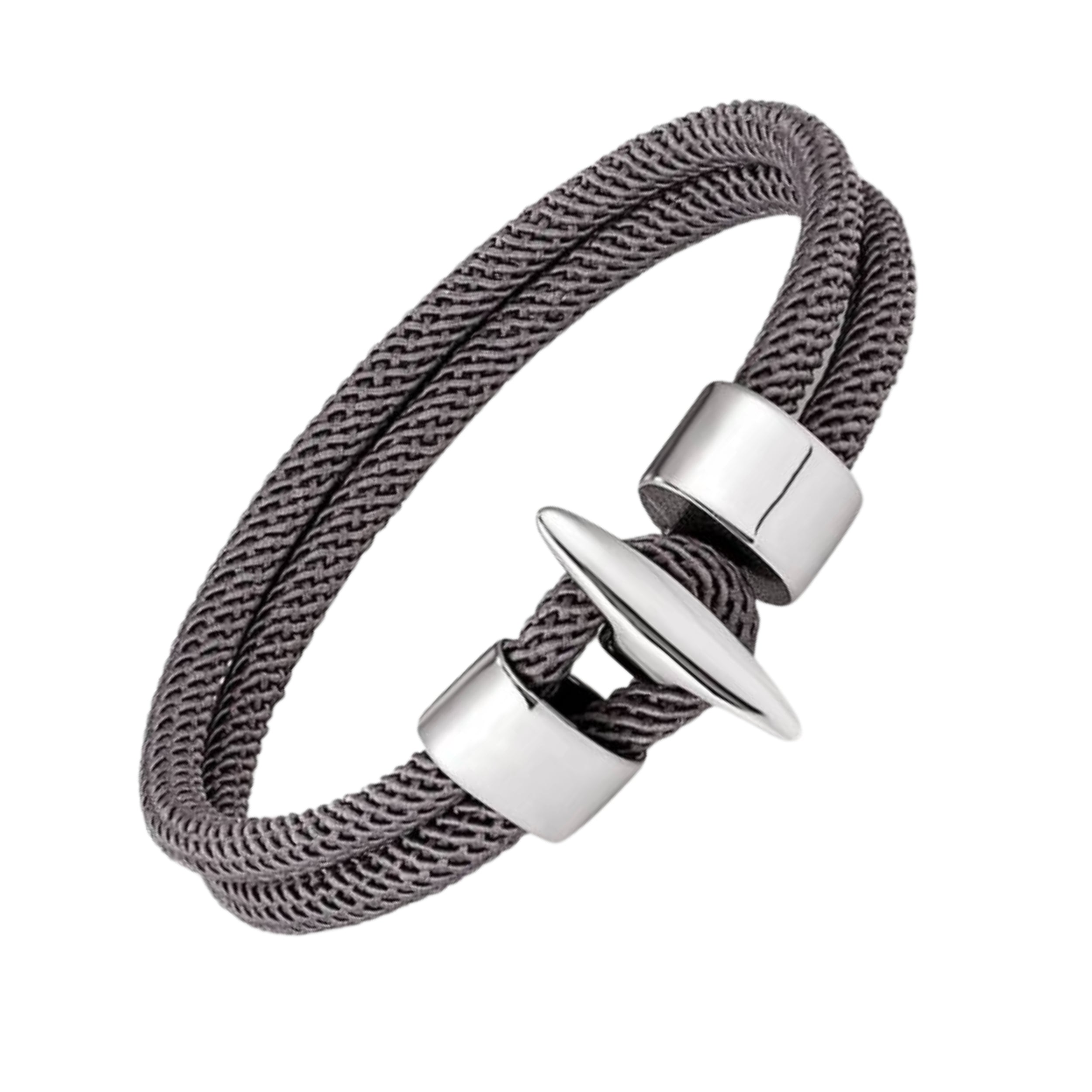 Bracelet Charmy James Grey Silver Rightside