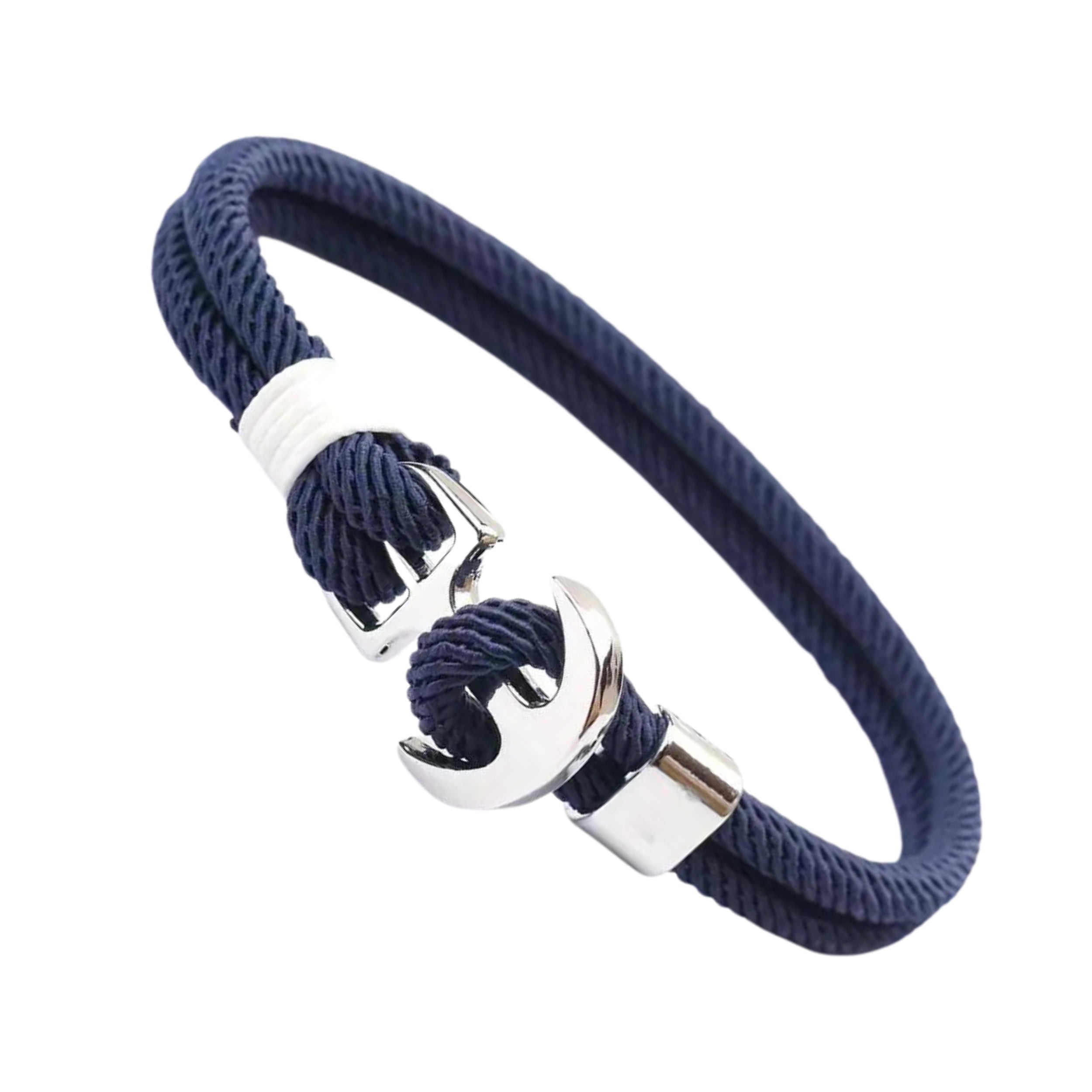 Bracelet Parachute George Blue White Silver Leftside