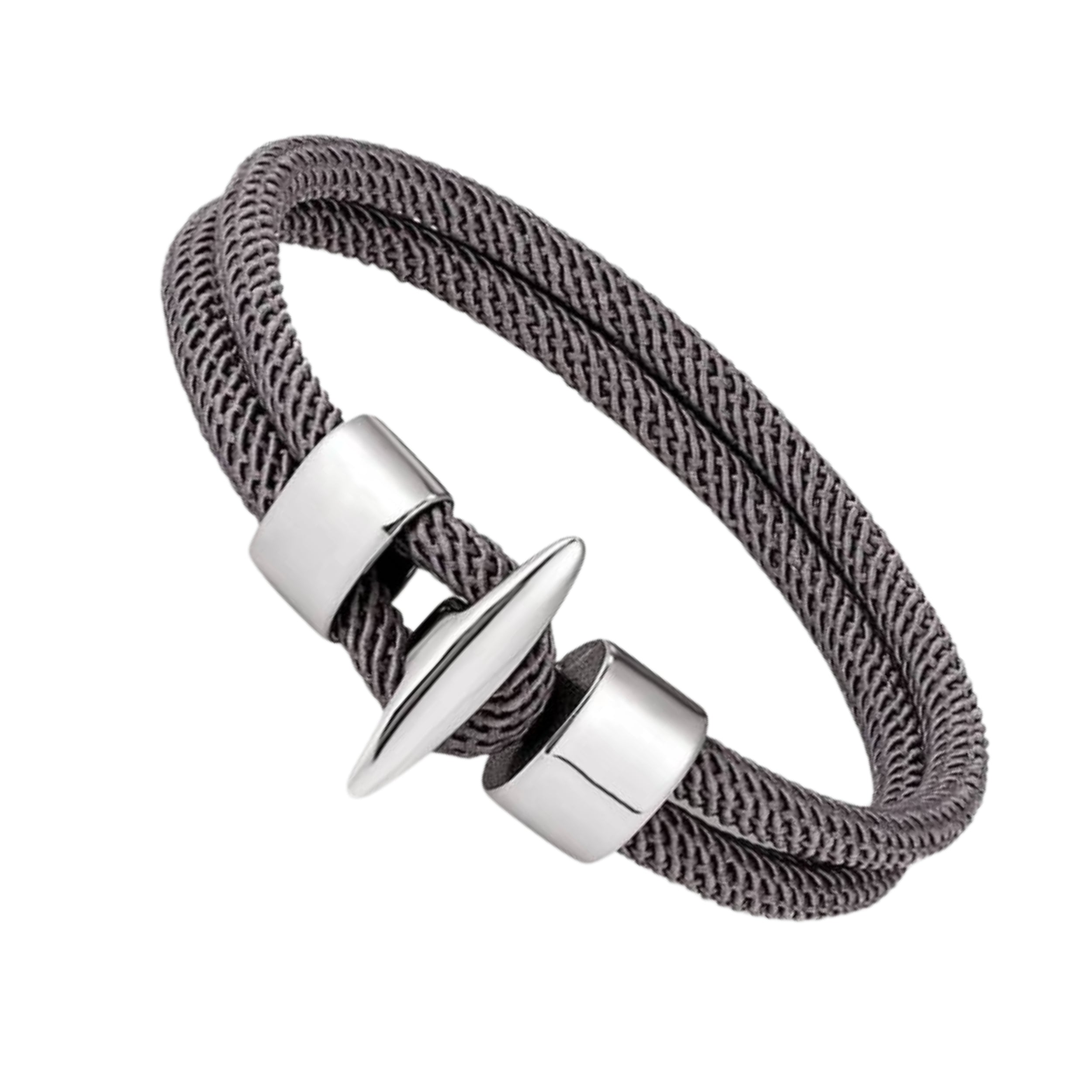 Bracelet Charmy James Grey Silver Leftside